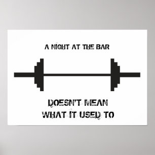 Night at the Bar Motivational Poster