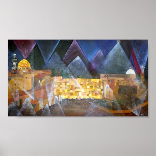 Night at Western Wall Poster (Front)
