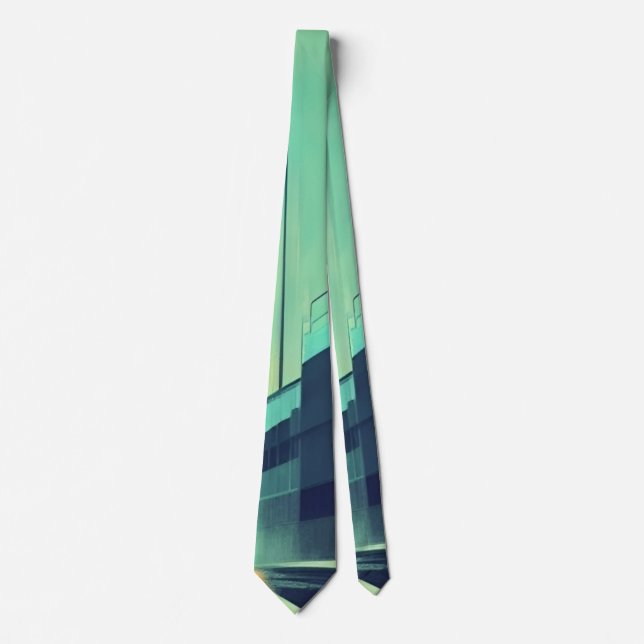 Night azure street tie (Front)