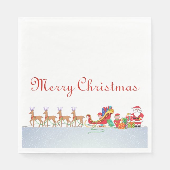 Night Before Christmas Napkin (Front)