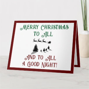 Night Before Christmas Santa Holiday Card