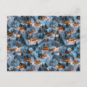Night Before Christmas - Twilight Serenity Holiday Postcard