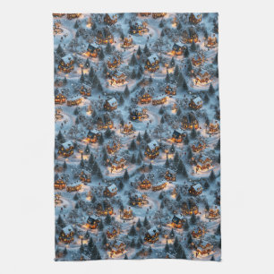 Night Before Christmas - Twilight Serenity Kitchen Towel