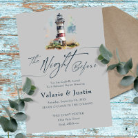 Night Before Wedding Rehearsal Dinner Lighthouse