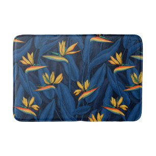 Night bird of paradise garden 2 bath mat