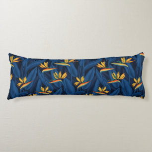 Night bird of paradise garden 2 body pillow