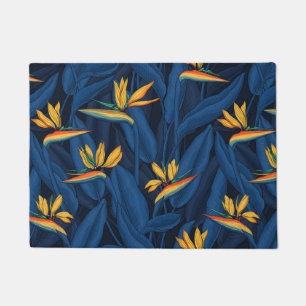 Night bird of paradise garden 2 doormat