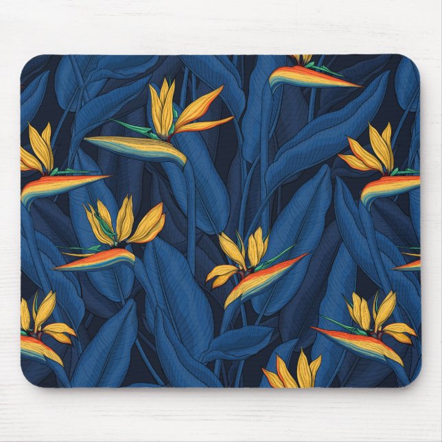 Night bird of paradise garden 2 mouse pad (Front)