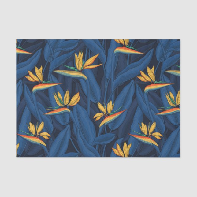 Night bird of paradise garden 2 tissue paper (Front)