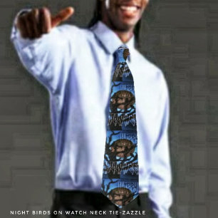 Night Birds On Watch Tie