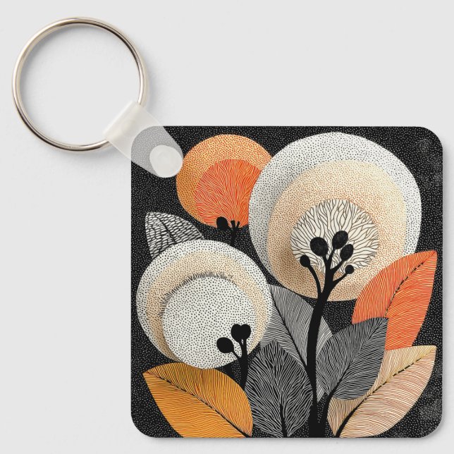Night Bloom on the Red Planet #1 Keychain (Front)