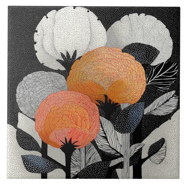 Night Bloom on the Red Planet #2 Tile (Front)