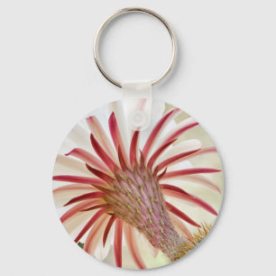 Night blooming cactus flower keychain