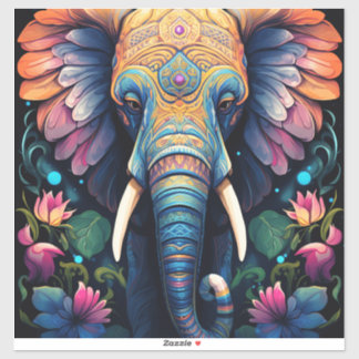 Night Blooming Mandala Elephant