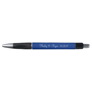 Night Blue Personalized Wedding Favours Pen