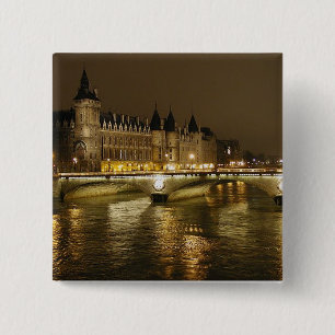 Night Bridge 2 Inch Square Button