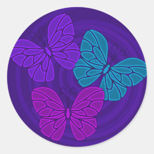 Night butterflies sticker