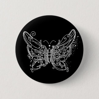 Night Butterfly 2 Inch Round Button