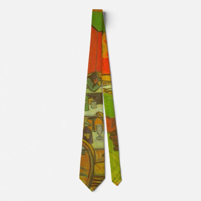 Night Cafe by Vincent van Gogh Tie (Front)