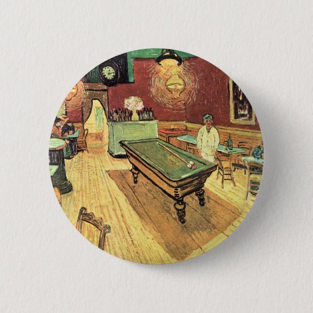Night Cafe, Place Lamartine by Vincent van Gogh 2 Inch Round Button (Front)