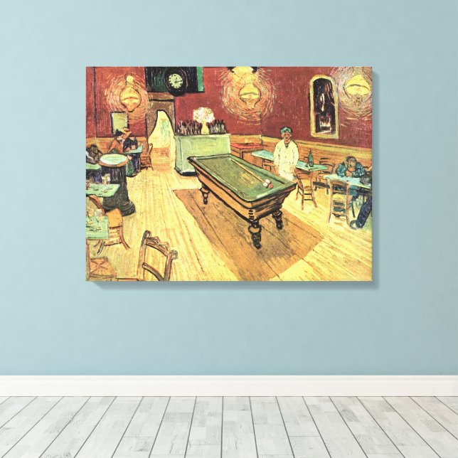 Night Cafe, Place Lamartine by Vincent van Gogh Canvas Print (Insitu(Wood Floor))