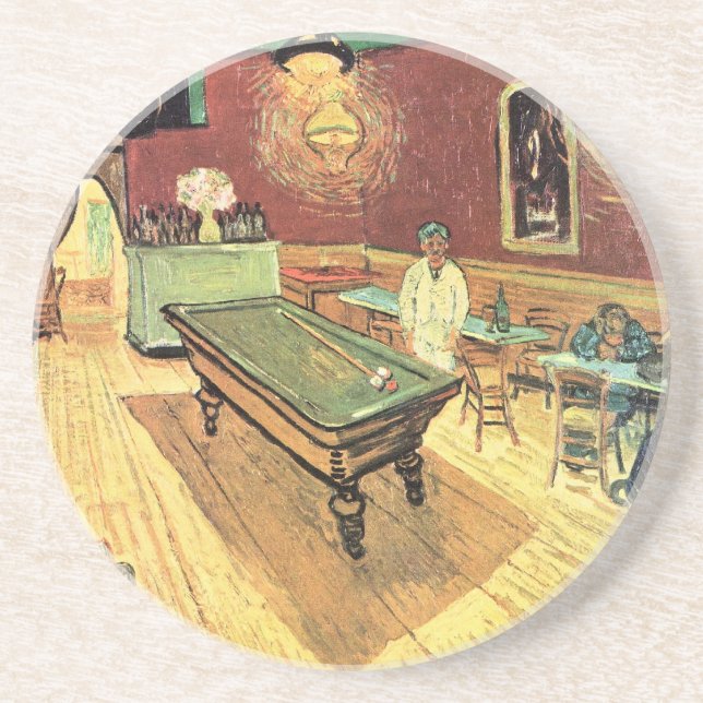 Night Cafe, Place Lamartine by Vincent van Gogh Coaster (Front)