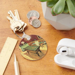 Night Cafe, Place Lamartine by Vincent van Gogh Keychain