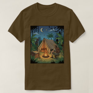 Night Campfire Under Stars Adventure T-Shirt