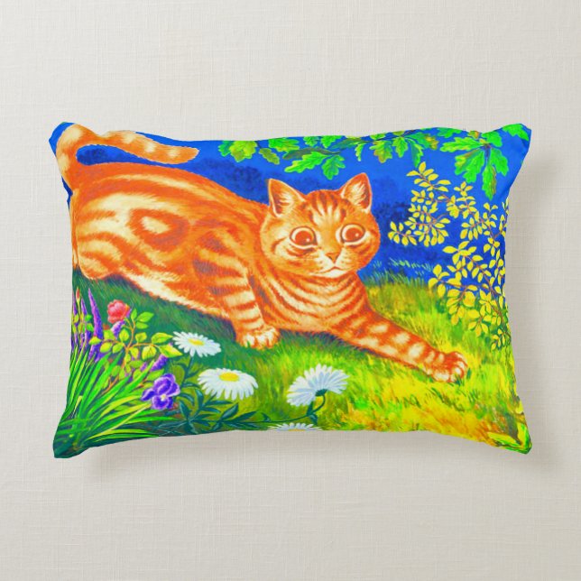 Night Cat Accent Pillow (Front)
