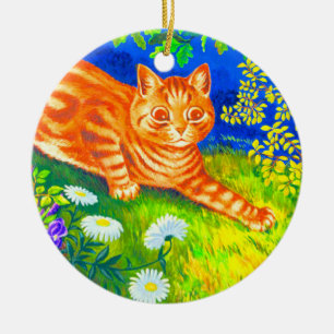 Night Cat Ceramic Ornament