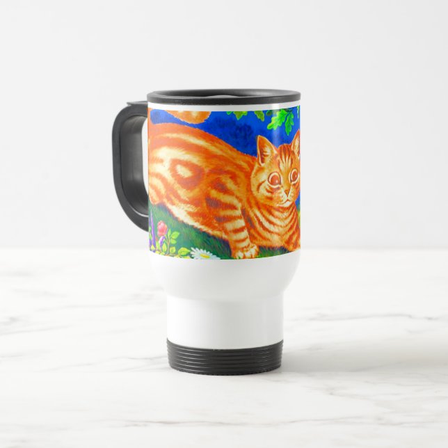 Night Cat Travel Mug (Front Left)
