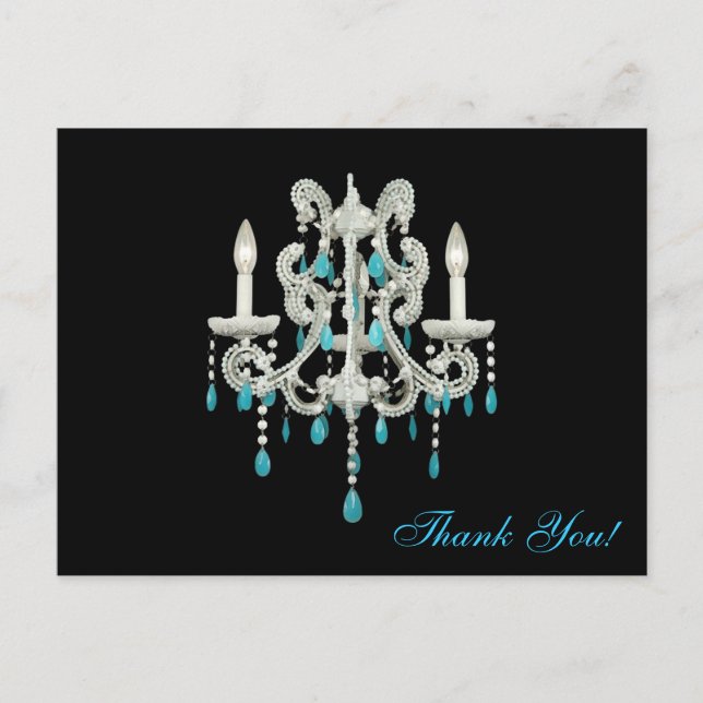 Night Chandelier ~ Postcard (Front)