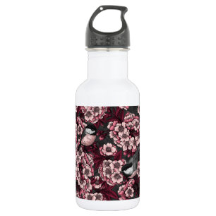 Night cherry garden 532 ml water bottle