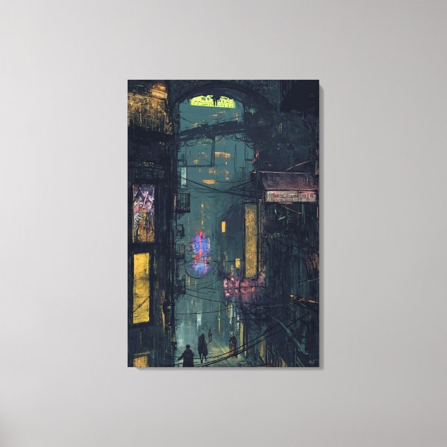 Night City Canvas Print (Front)