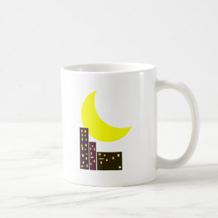 night city moon card coffee mug