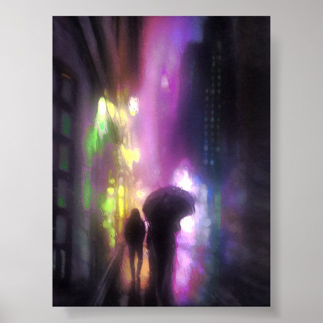 NIGHT CITY RAIN PRINT (Front)