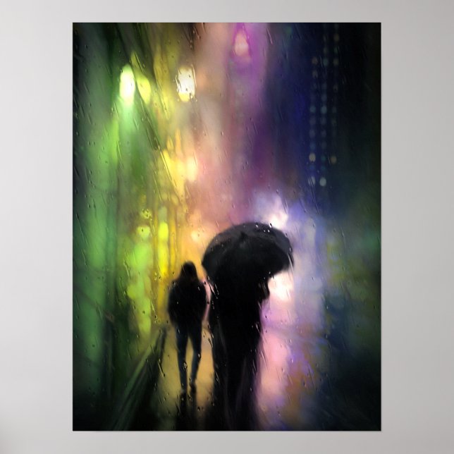NIGHT CITY RAIN PRINT (Front)