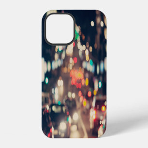 Night City: Retro Blurred Lights. iPhone 12 Case
