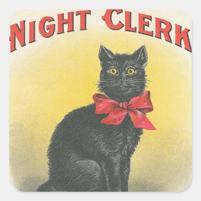 Night Clerk Square Sticker (Front)