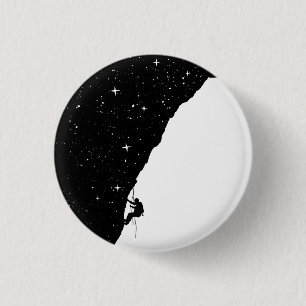 Night climbing 1 inch round button