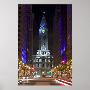 Night Colour Broad St, Photo By: Joe Dantone Poster