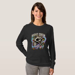 Night Crew Raccoon Long Sleeve T-Shirt