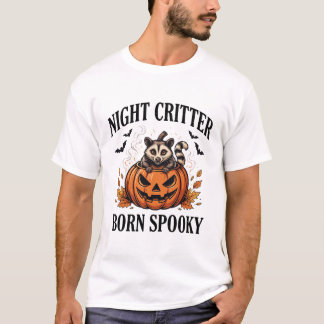 Night Critter Raccoon Halloween T-Shirt