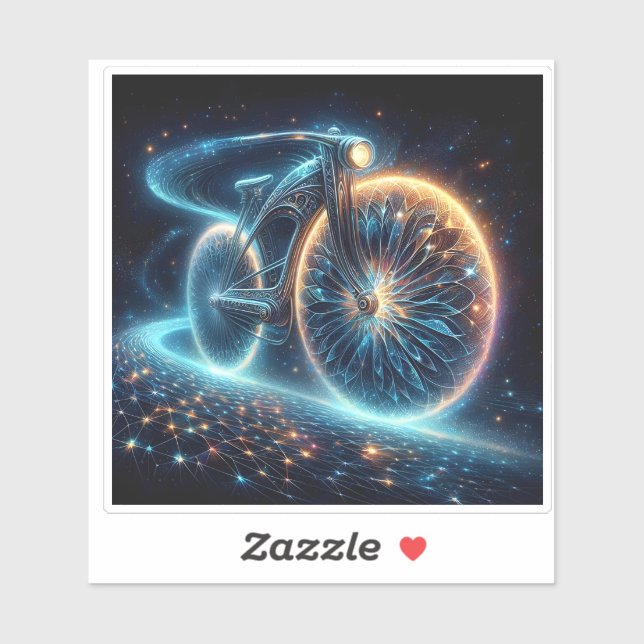 Night Cyclist in a Cosmic Vortex (Sheet)
