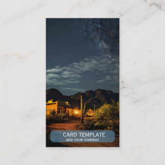 Night Desert Southwest Sunset Carte de visite