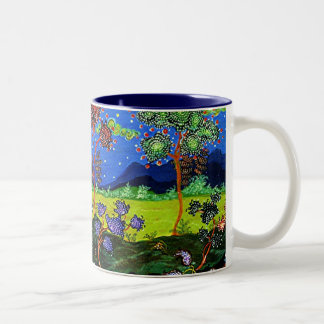 Night Dreamscape Two-Tone Coffee Mug