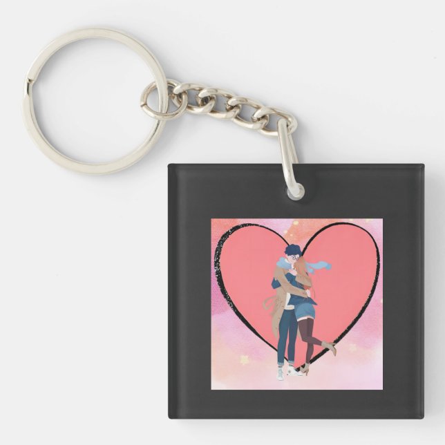Night Embrace Keychain (Front)