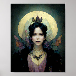 Night Fairy Fantasy Art Poster