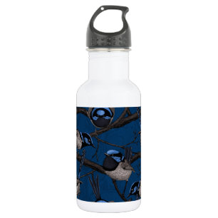 Night fairy wrens 532 ml water bottle