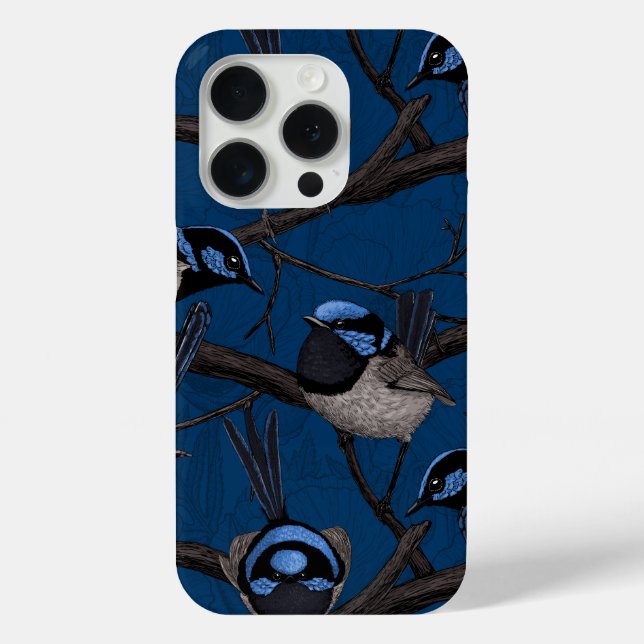 Night fairy wrens Case-Mate iPhone case (Back)